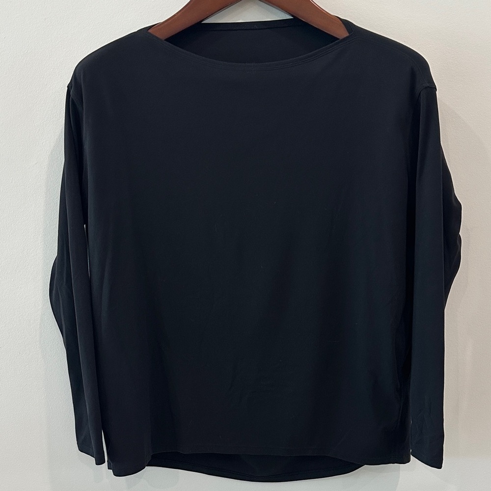 Athleta Black Long Sleeve Top